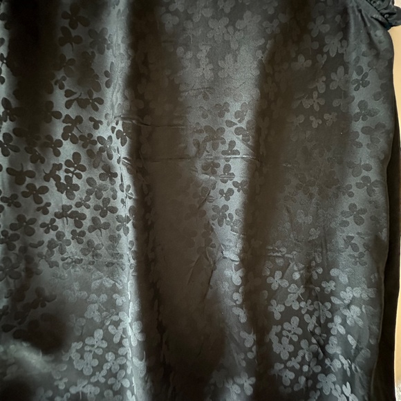 Sleeveless Silk Blouse, Size XS, Black - Picture 12 of 14